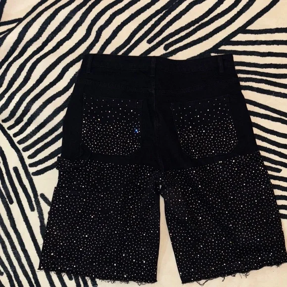 Black Studded Shorts - Picture 4 of 5